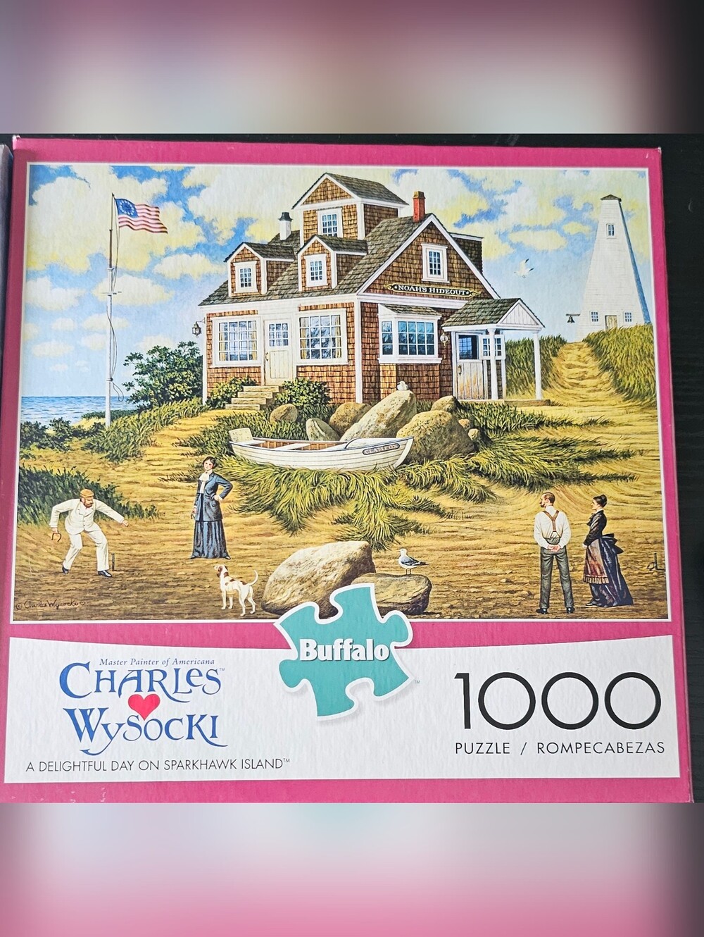 New Sealed Jigsaw Puzzle Lot Buffalo Charles Wysocki & Seaside Collection